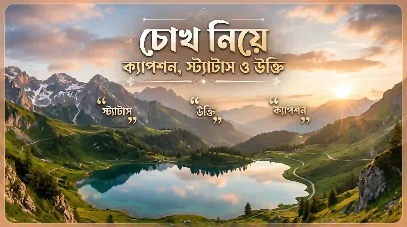 চোখ নিয়ে ক্যাপশন, স্ট্যাটাস ও উক্তি