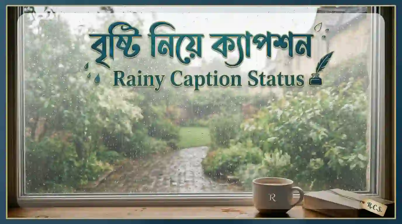 বৃষ্টি নিয়ে ক্যাপশন, স্ট্যাটাস ও উক্তি